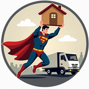 Superman Movers Logo