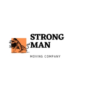 Strong Man Moving Logo